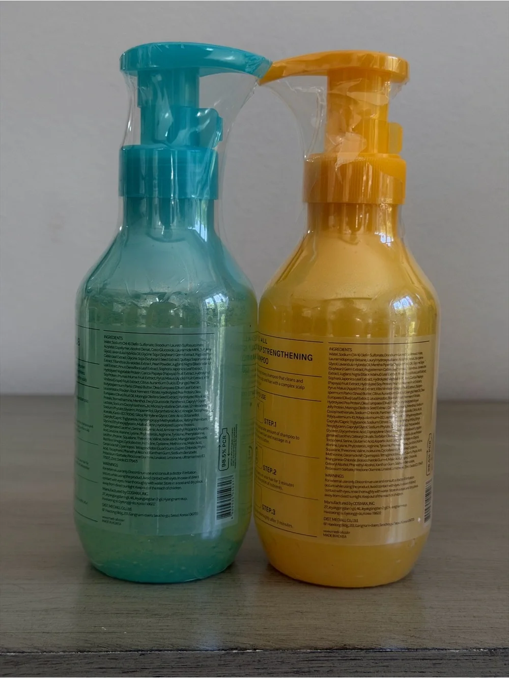 NEW MED:ALL Scalp Care Duo | Scalp Scrub + Scalp Strengthening Shampoo (KBeauty)